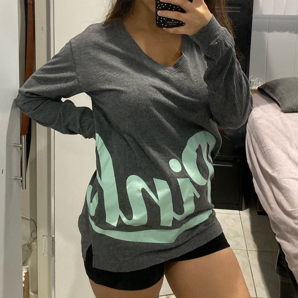 PINK long sleeve V-neck